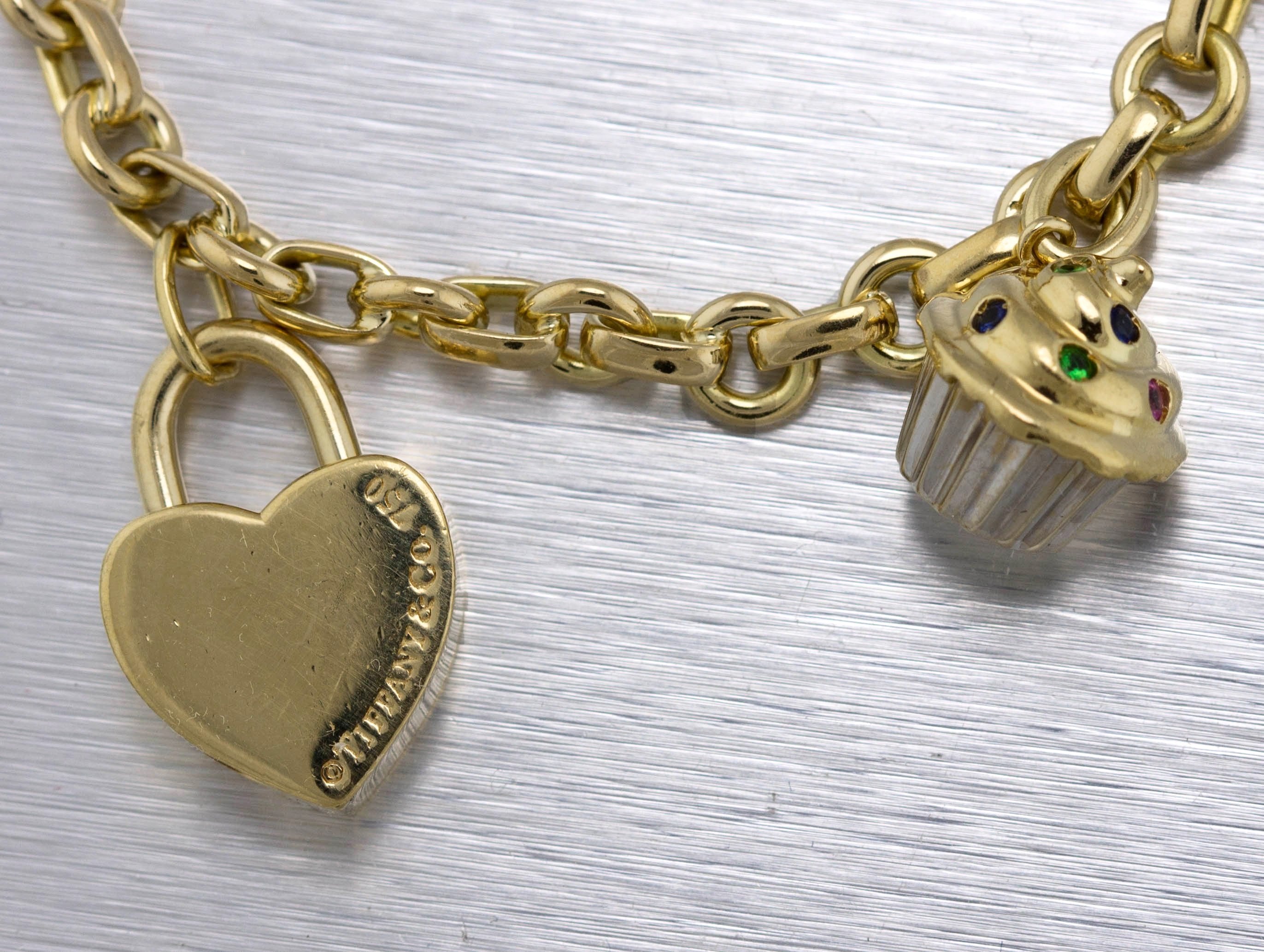 Tiffany  Co Heart Tag Starter Charm Bracelet 7 12  Sterling 925  Engravable  Wilson Brothers Jewelry