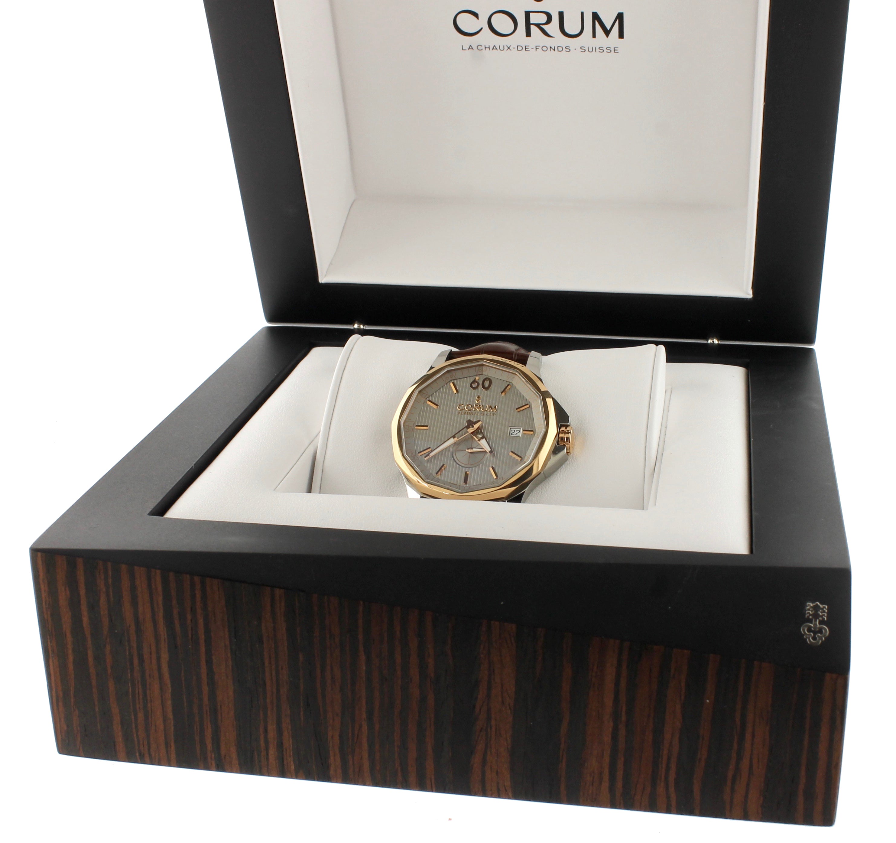 Corum Admiral S Cup Legend 42mm Two Tone Rose Gold Watch 395 101 24 0f Collectors1946 Com