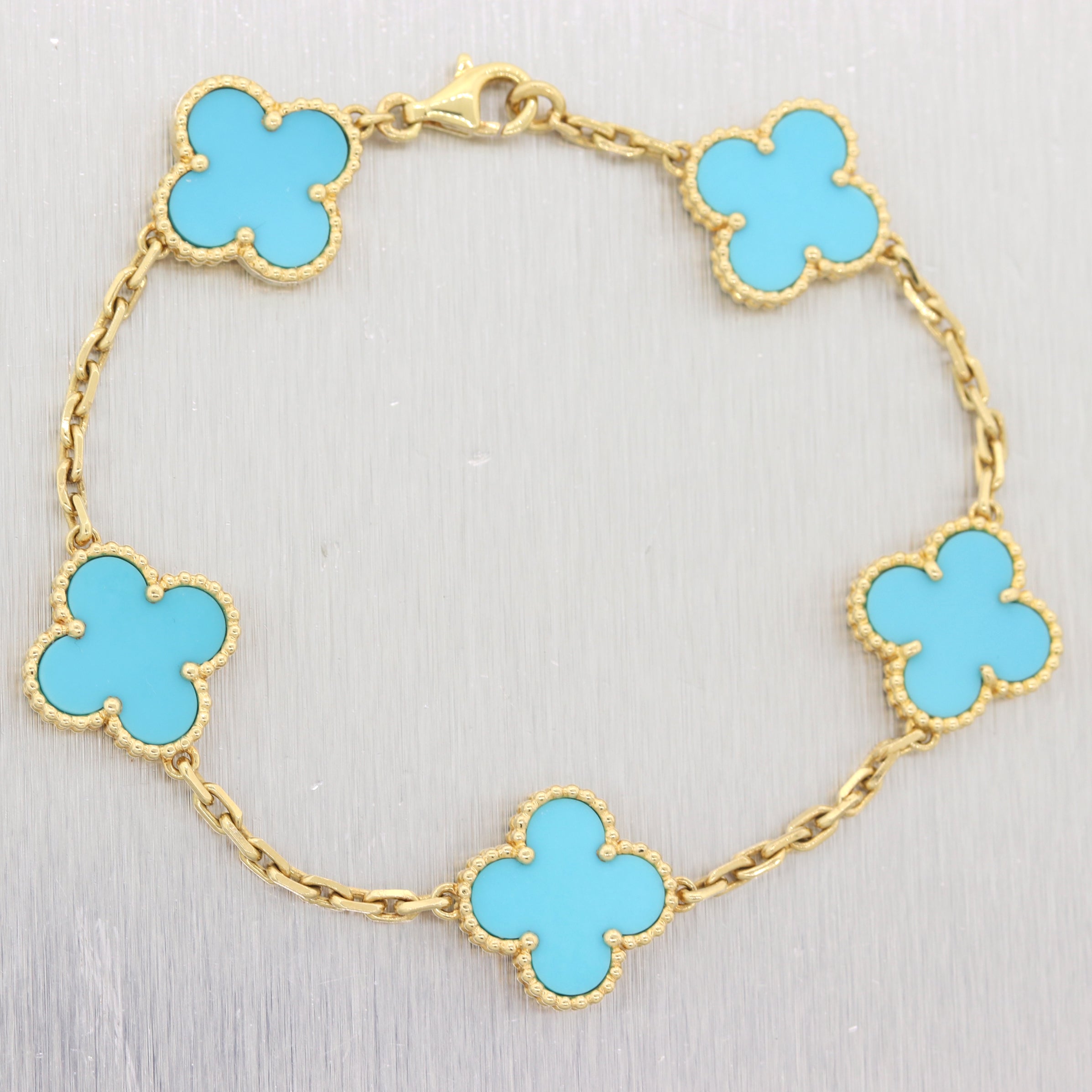 van cleef arpels turquoise alhambra