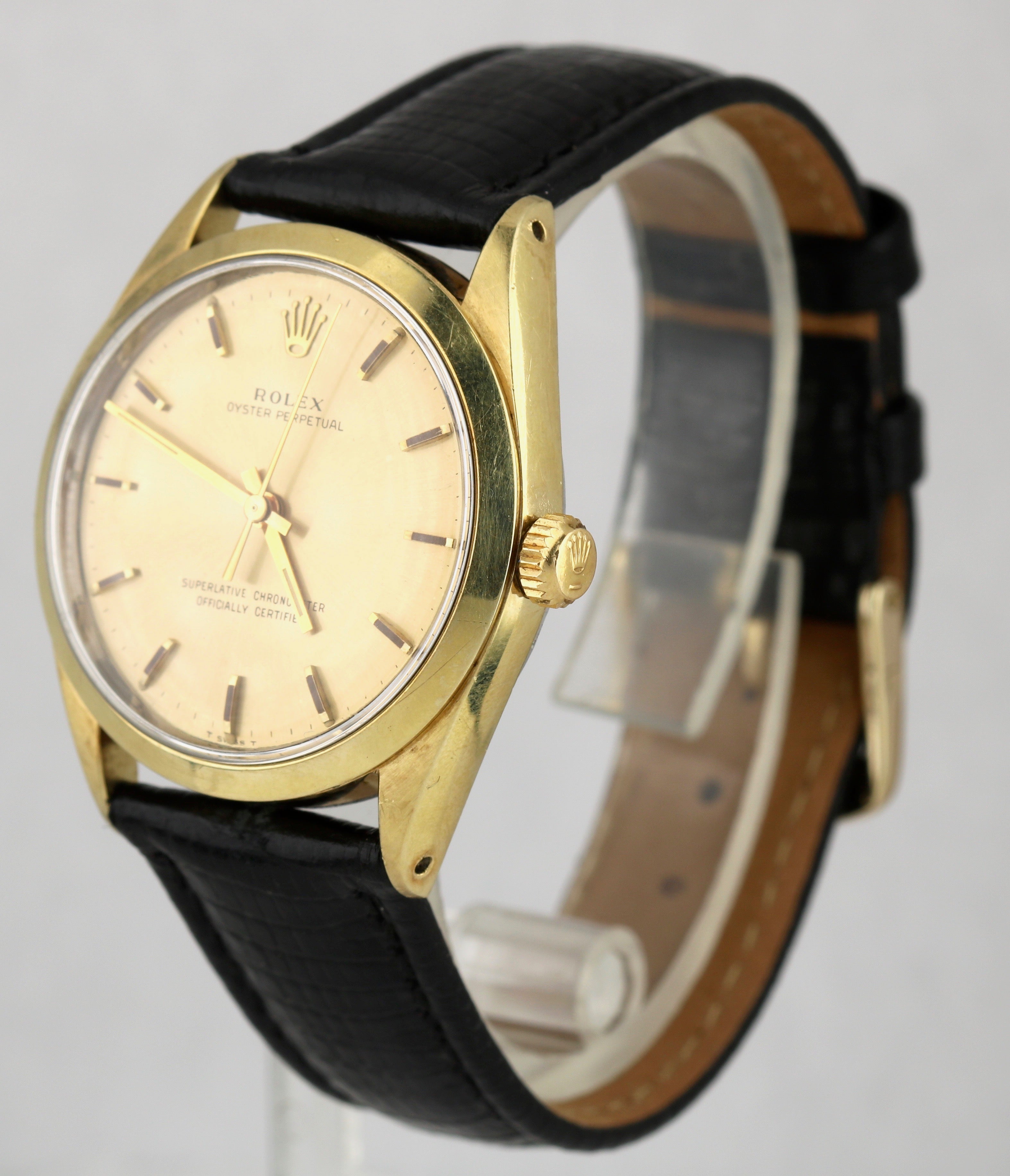 vintage leather rolex