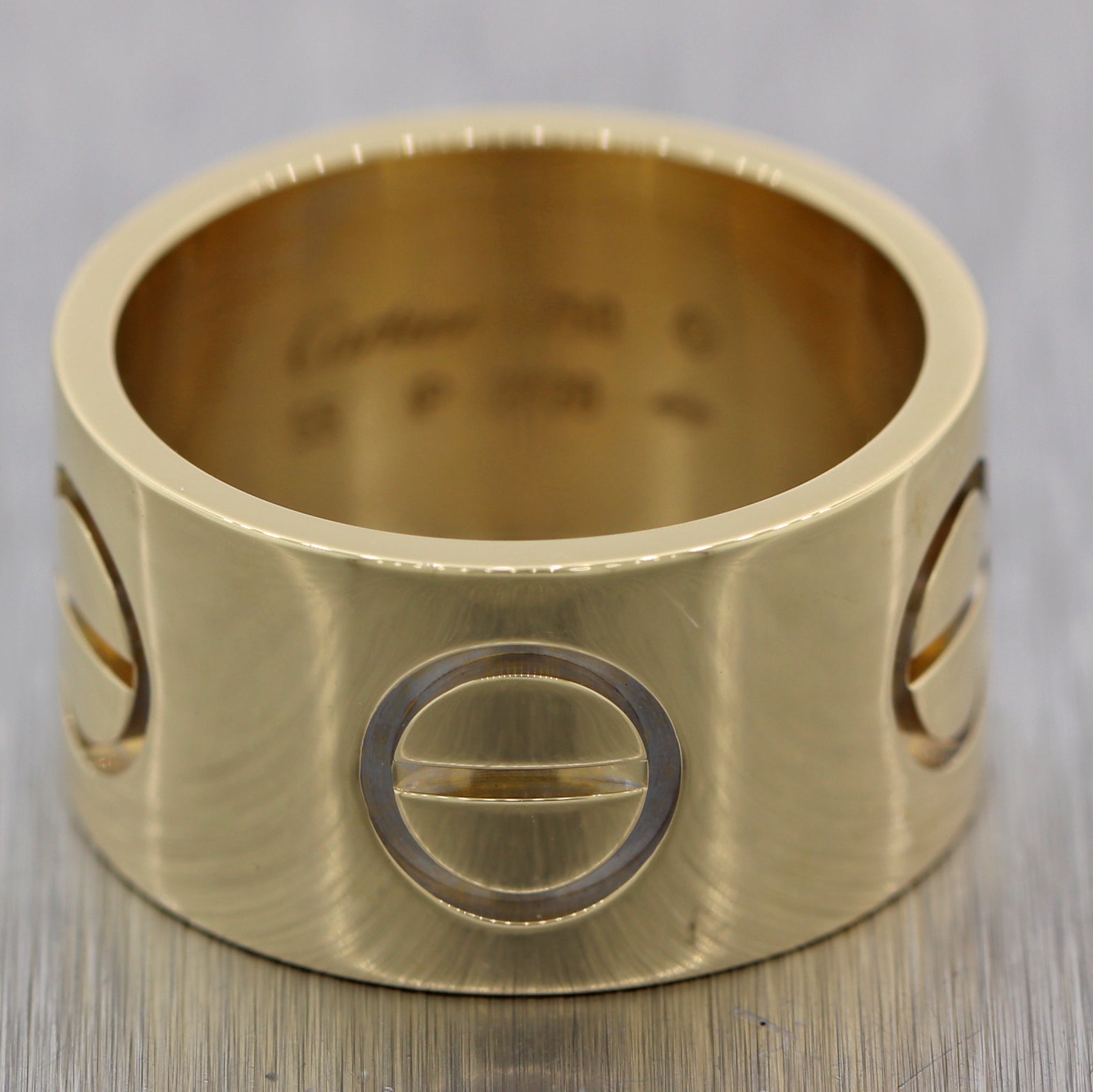 Cartier 18k Yellow Gold 11mm Wide Love 