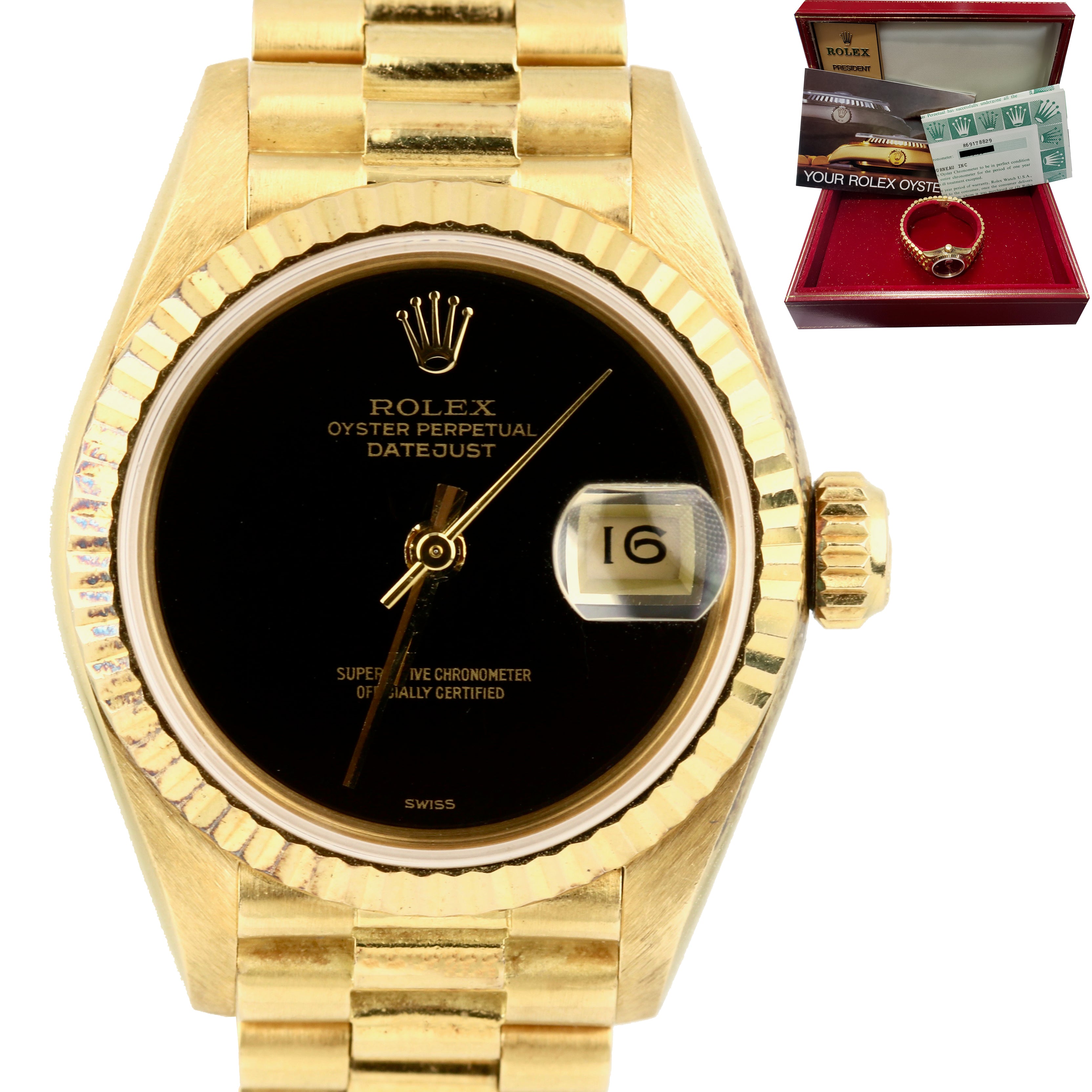 rolex presidential onyx