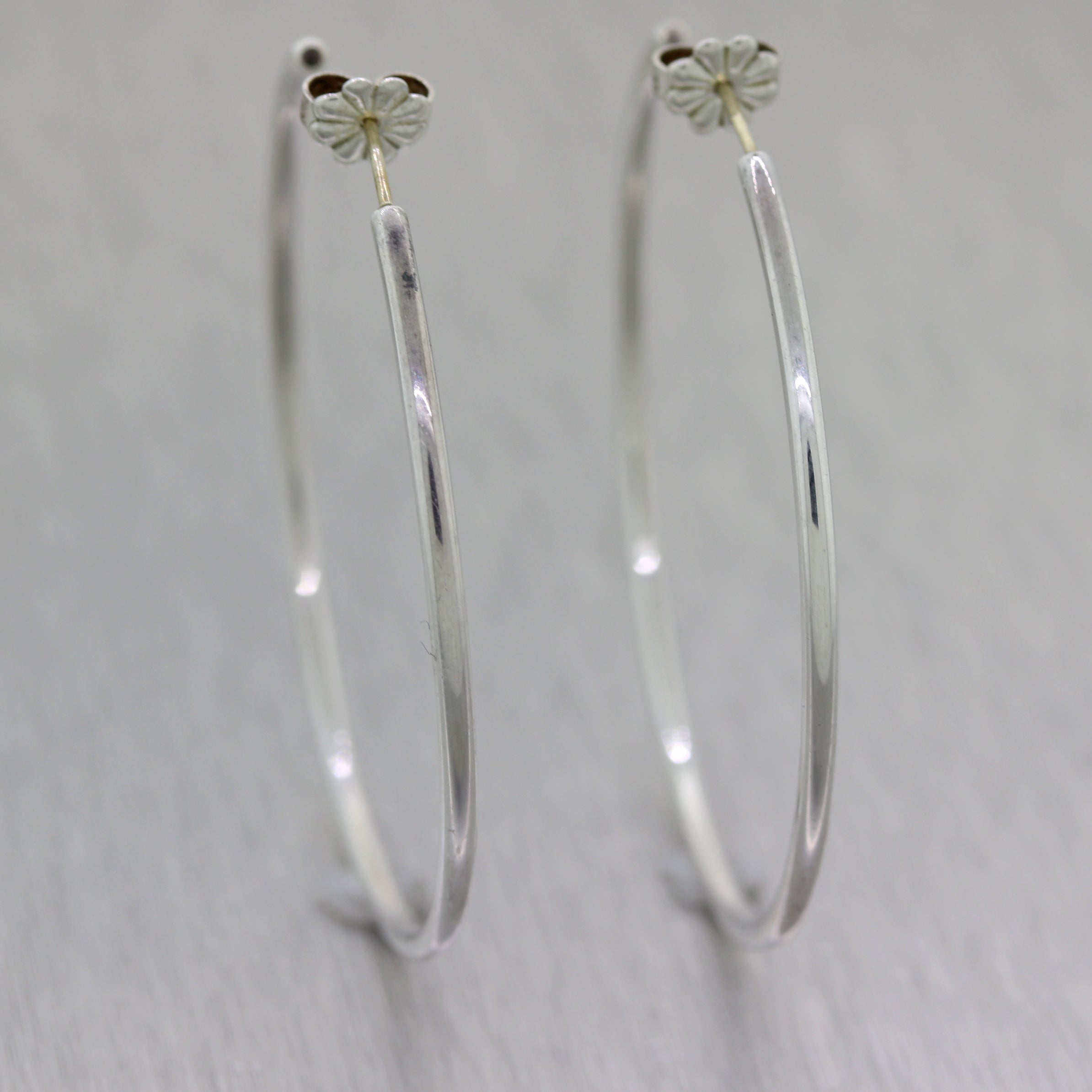 tiffany hoop earrings silver