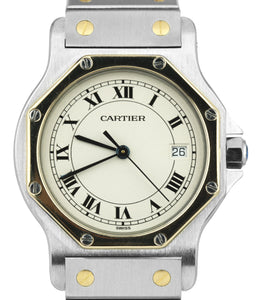 cartier santos with date