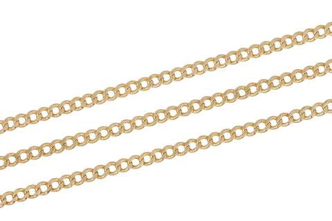 Men's Italian Modern 8mm 14K Yellow Gold 8.50 Figaro Link Chain Brace