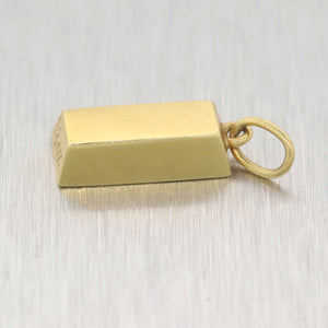 cartier gold bar pendant