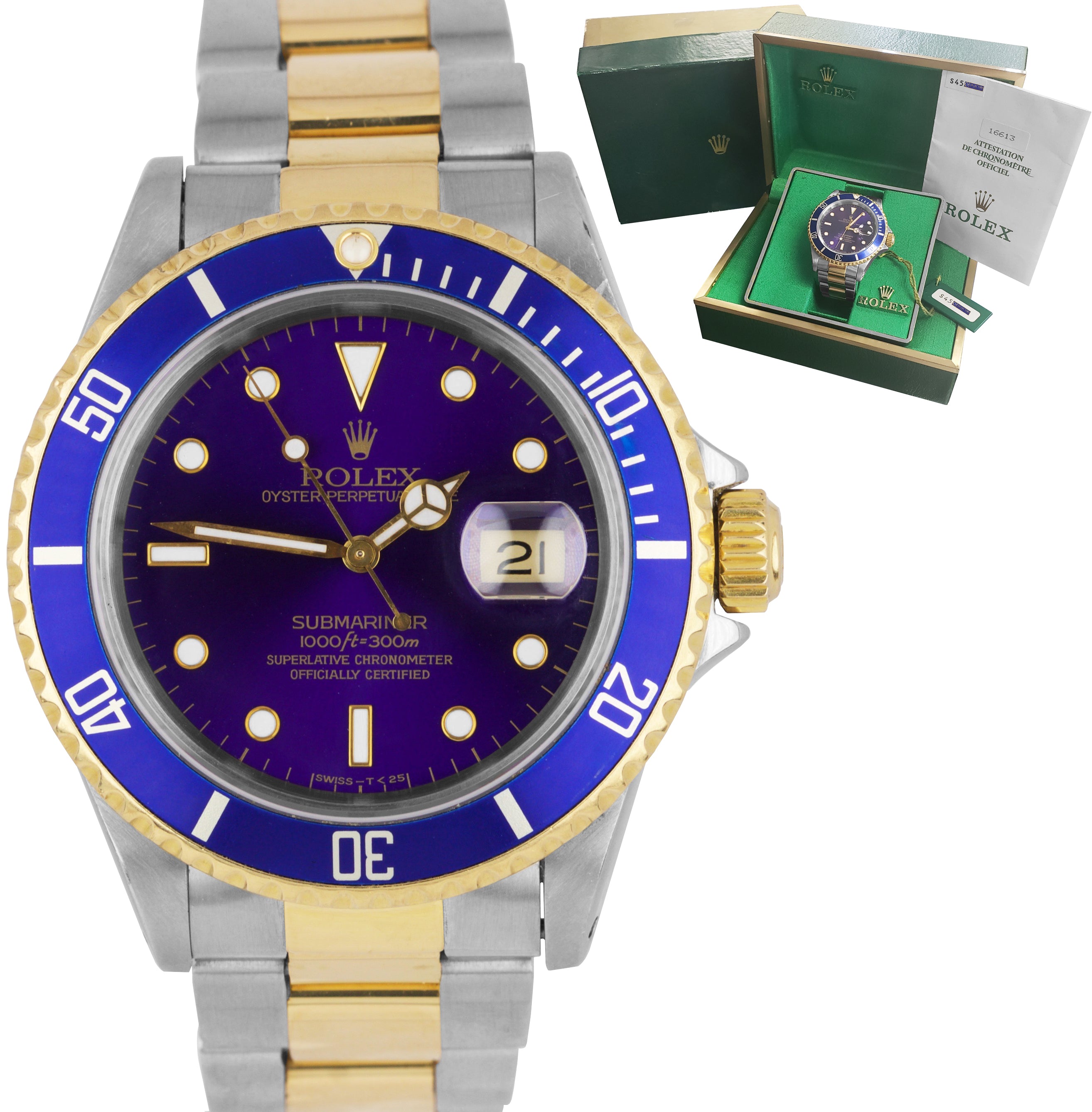 rolex submariner 16613 two tone