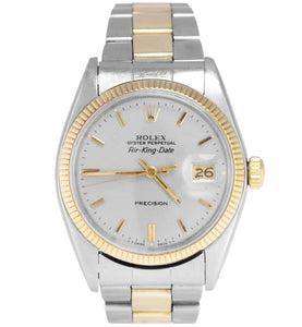 rolex air king two tone