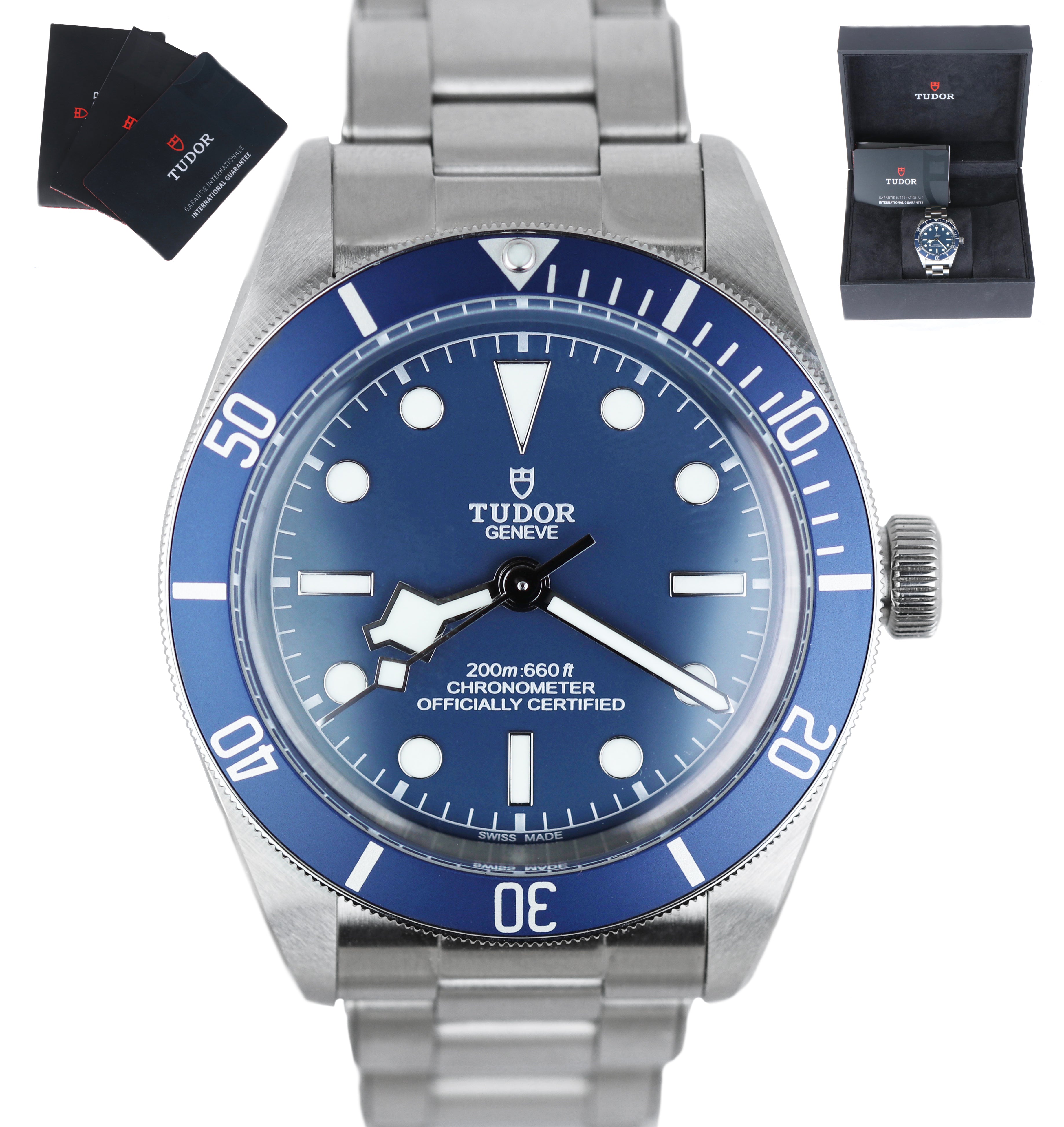 NEW 2020 Tudor Black Bay Fifty Eight 58 BLUE Stainless Steel 39mm Watch 79030 B