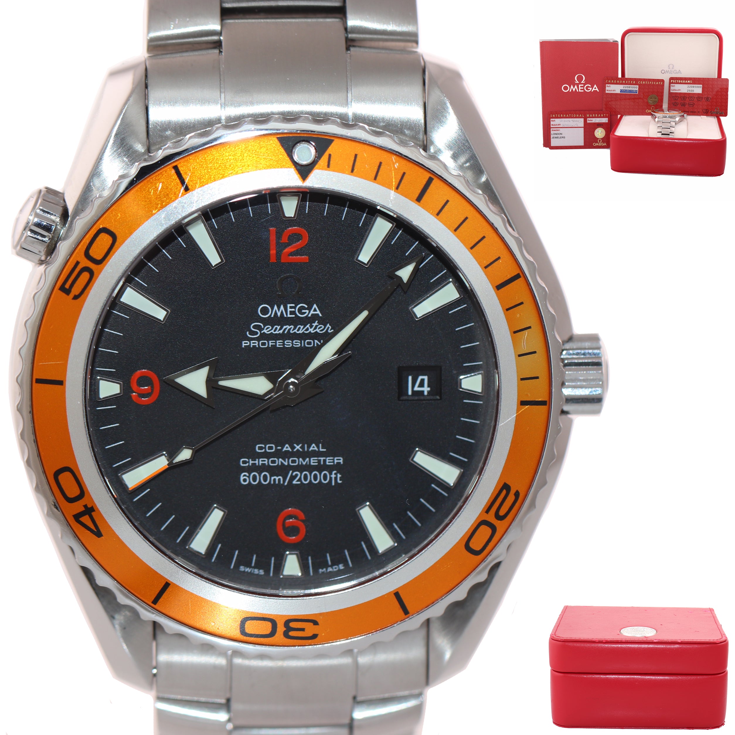 omega planet ocean 45.5 orange