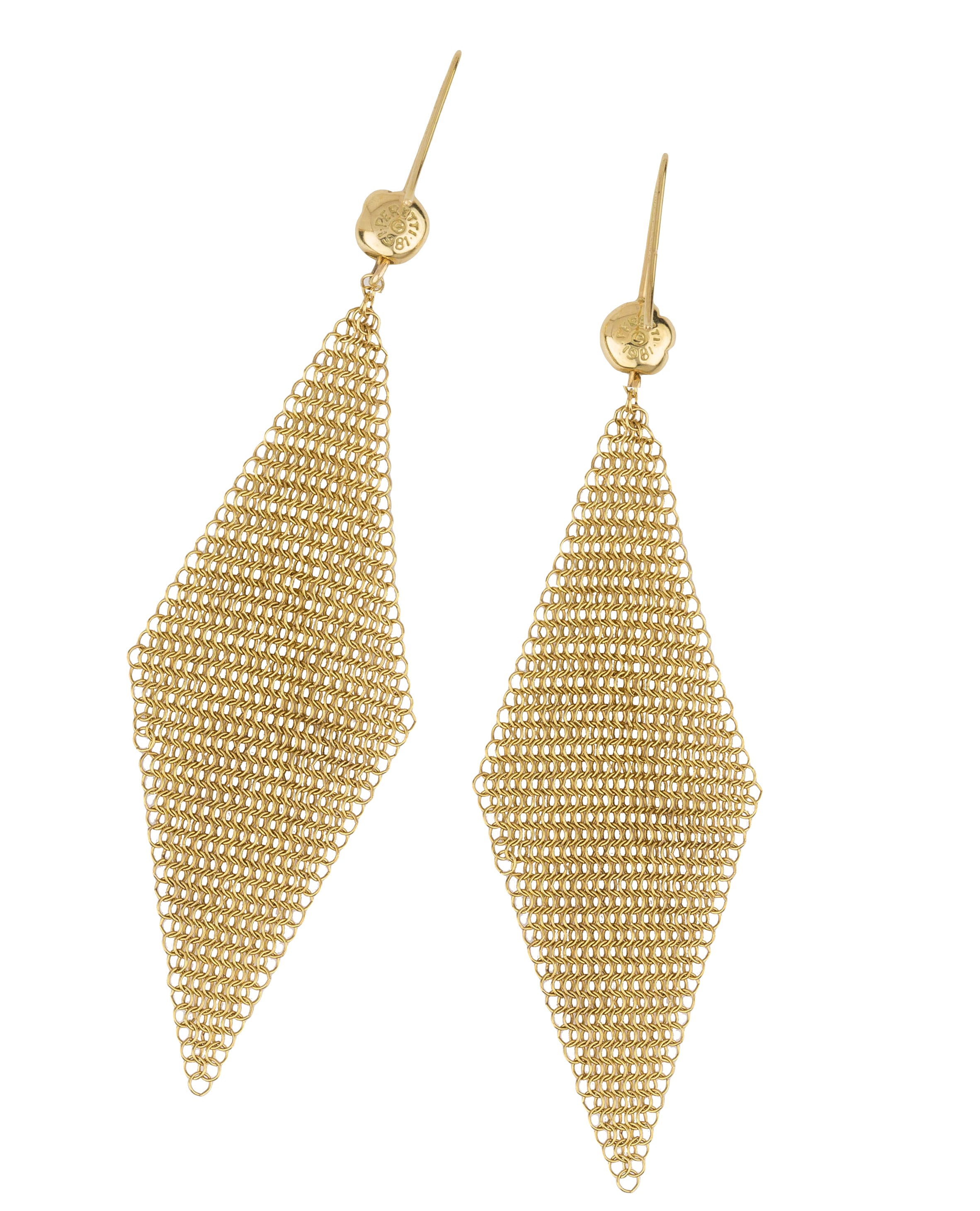 mesh earrings tiffany