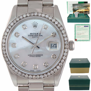 rolex 34mm diamond bezel