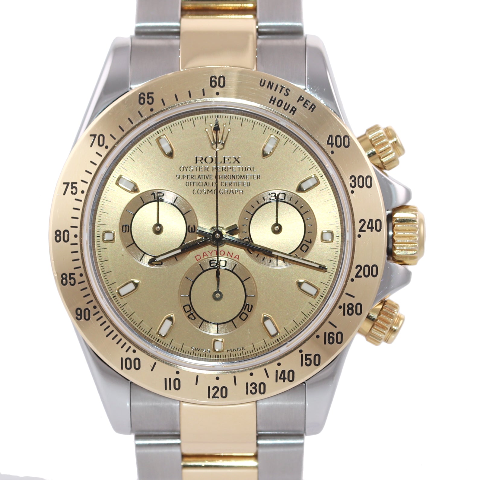 rolex daytona two tone champagne