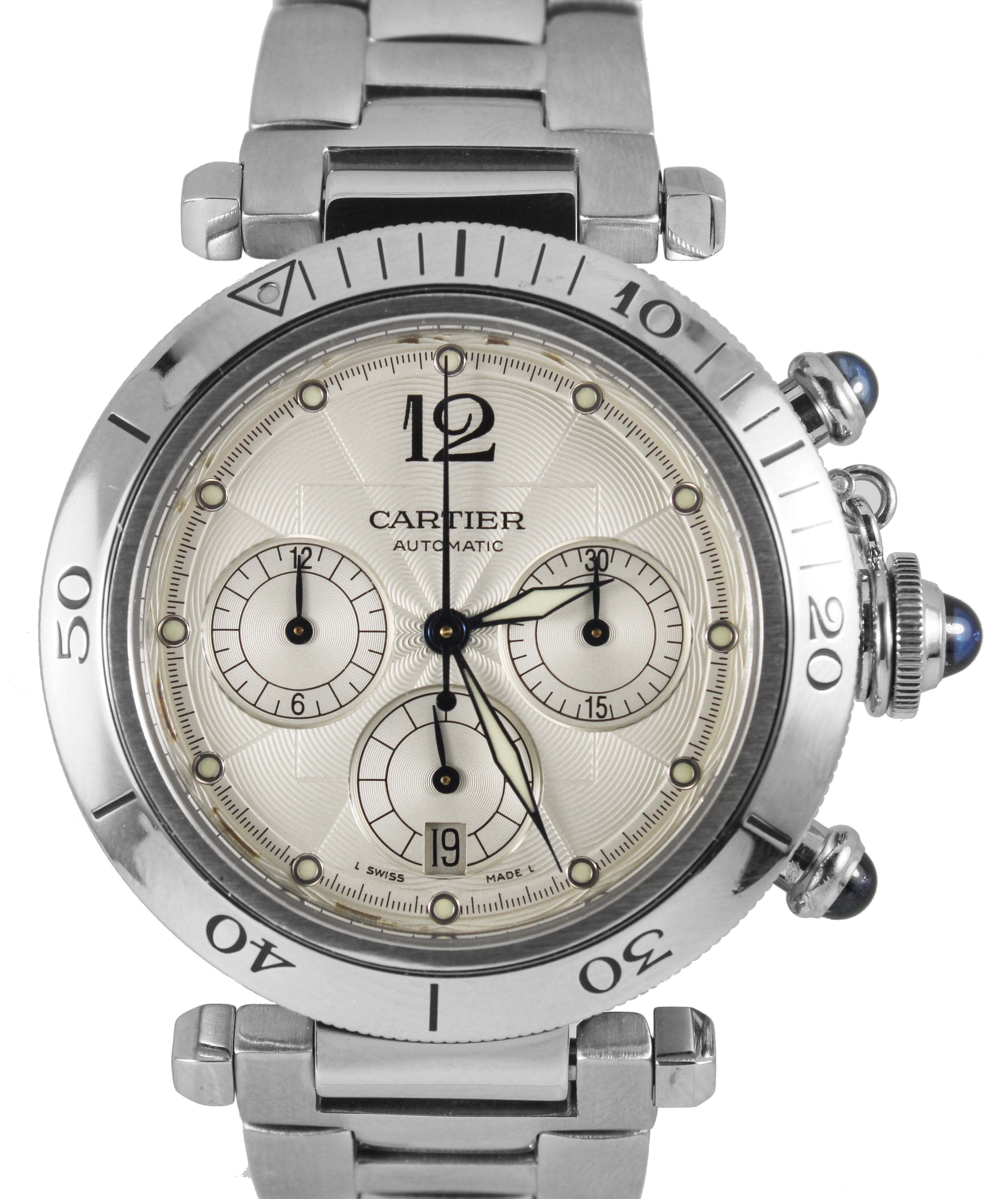 cartier pasha 38mm chronograph