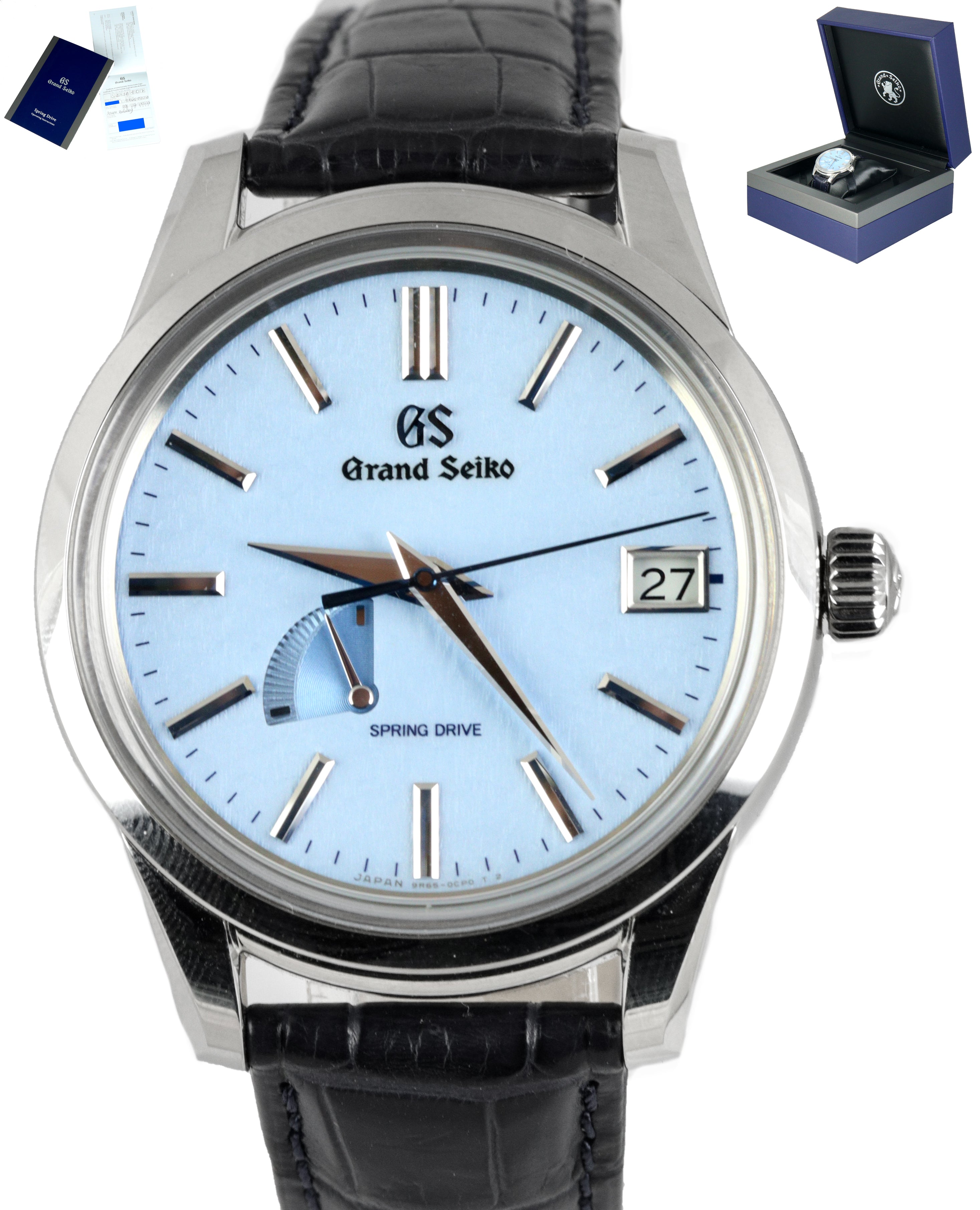 MINT 2020 Grand Seiko Snowflake Elegance Blue 40mm SBGA407 Stainless S