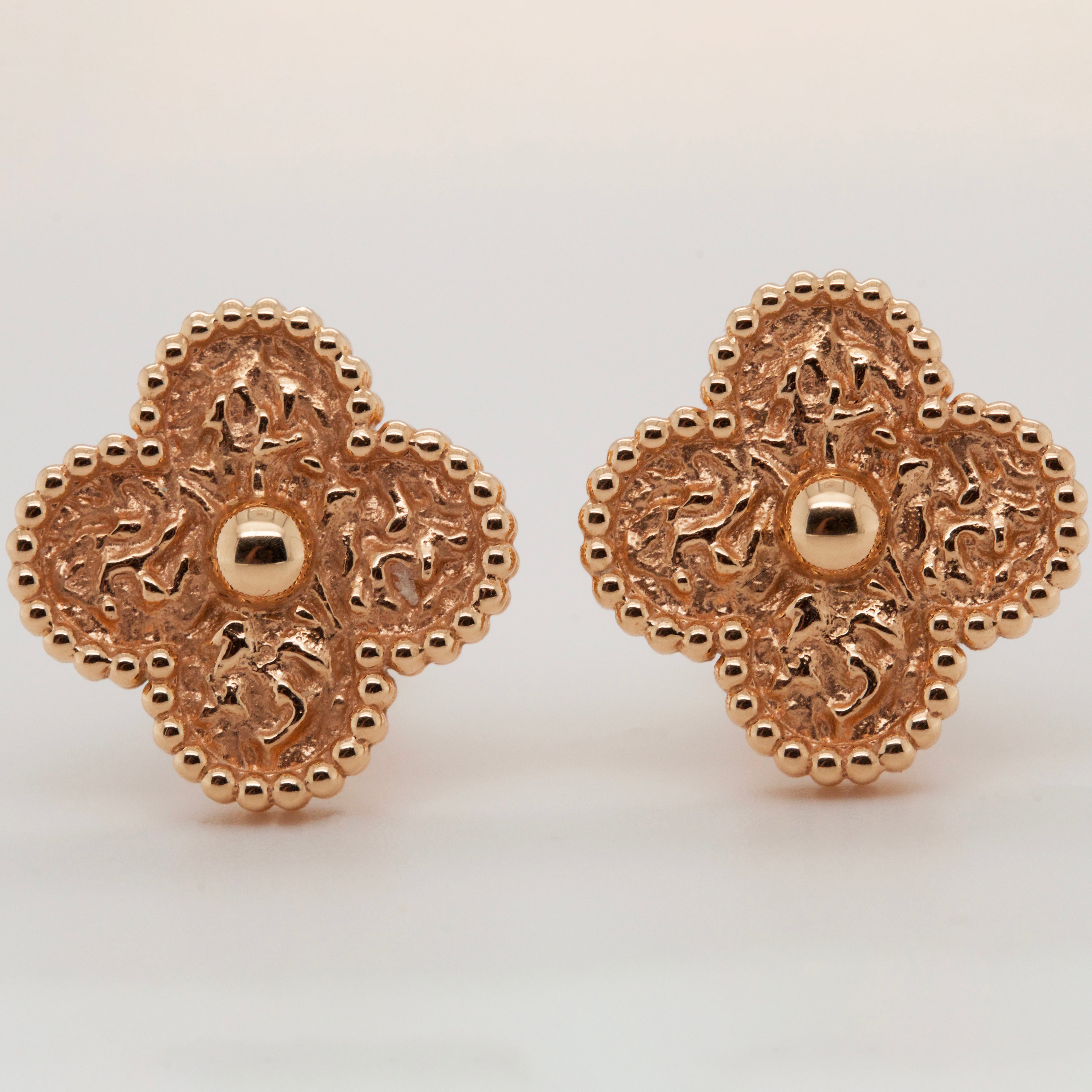 van cleef magic alhambra earrings