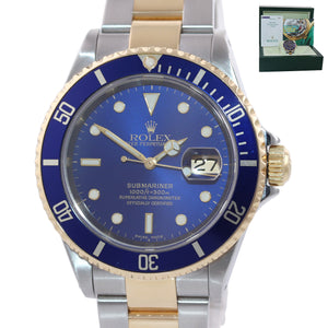 2002 rolex submariner two tone