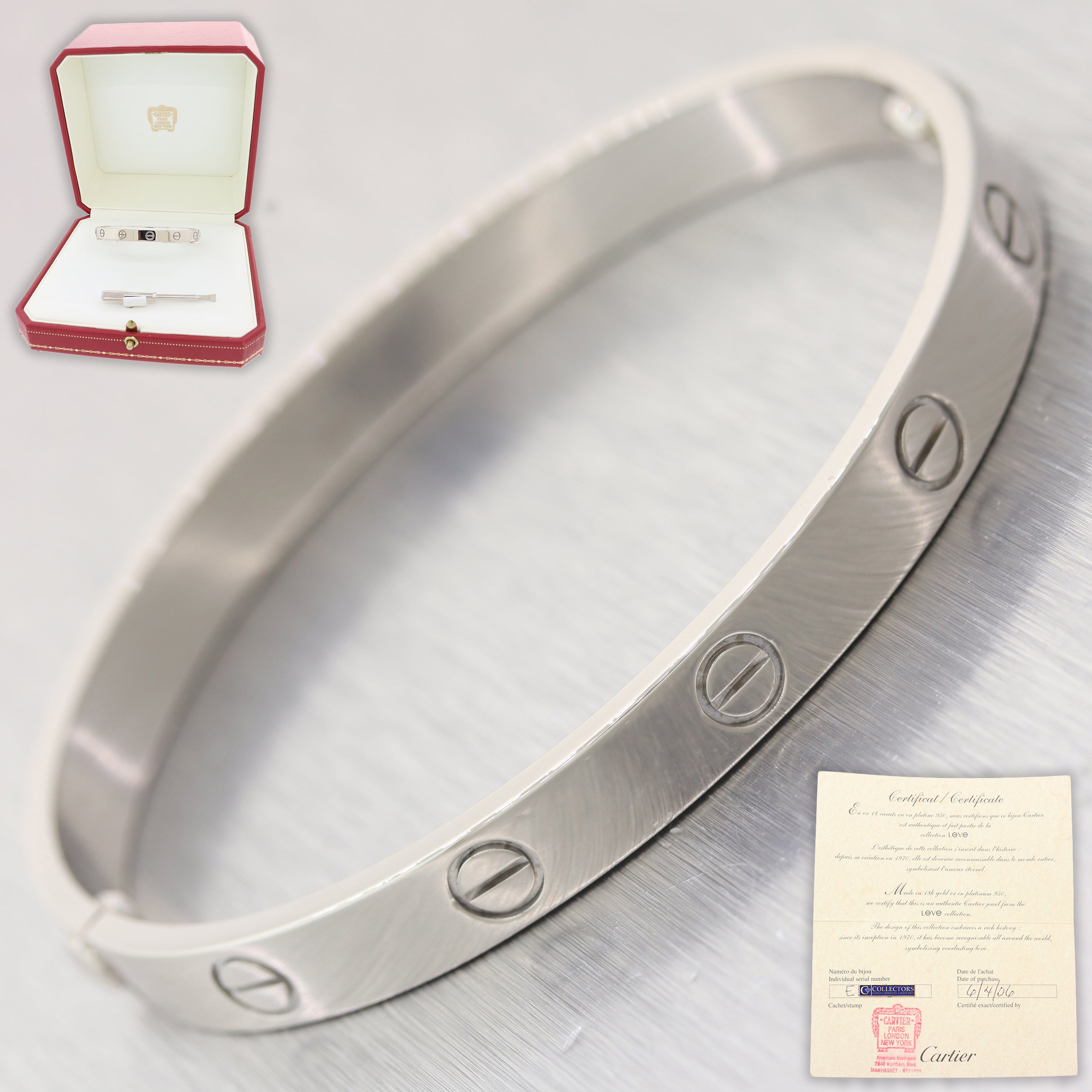 cartier love bangle size 17