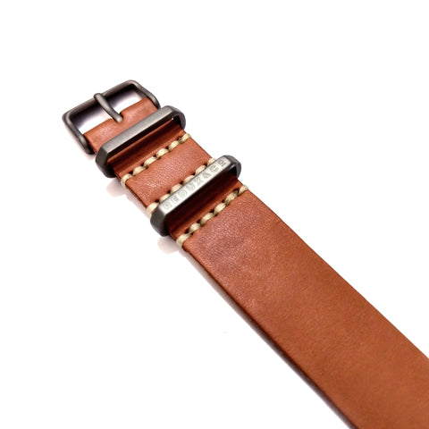 Clay Color Single Pass American Leather Strap 20mm