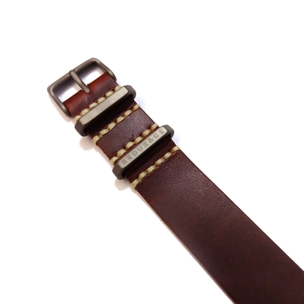 Rust Color Single Pass American Leather Strap 20mm
