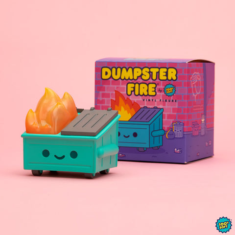 original Dumpster Fire Vinyl Figure with box