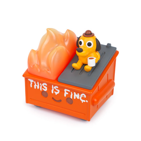 This is Fine Dumpster Fire toy