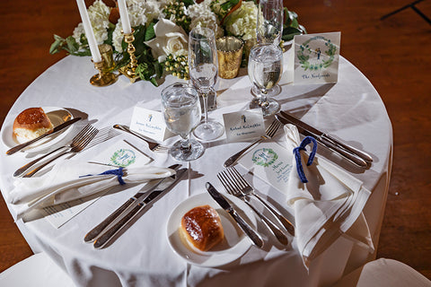 wedding crest menu