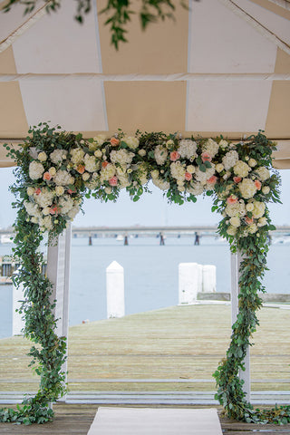 floral wedding arch