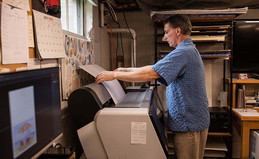 Bob printing on the large printer