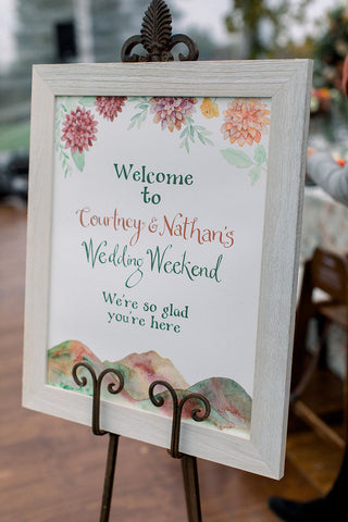 wedding welcome sign