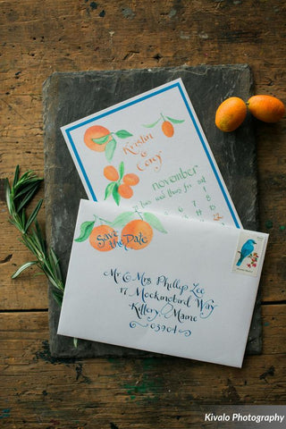 Oranges calendar save the date