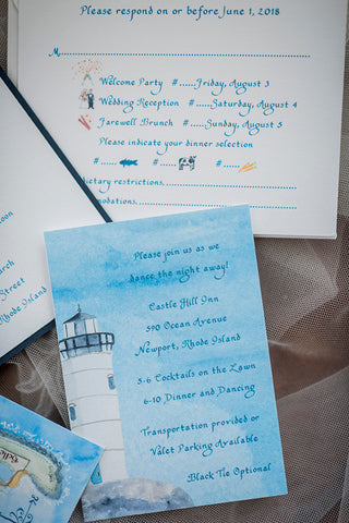lighthouse reply card