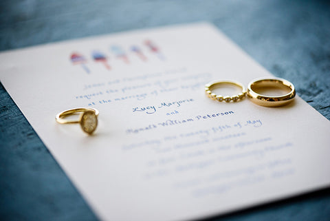 Buoys wedding invitation
