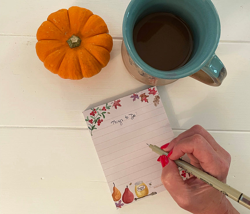 Sweet on Fall notepad