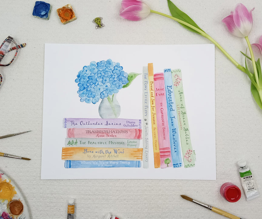 Hydrangea Beloved Bookshelf