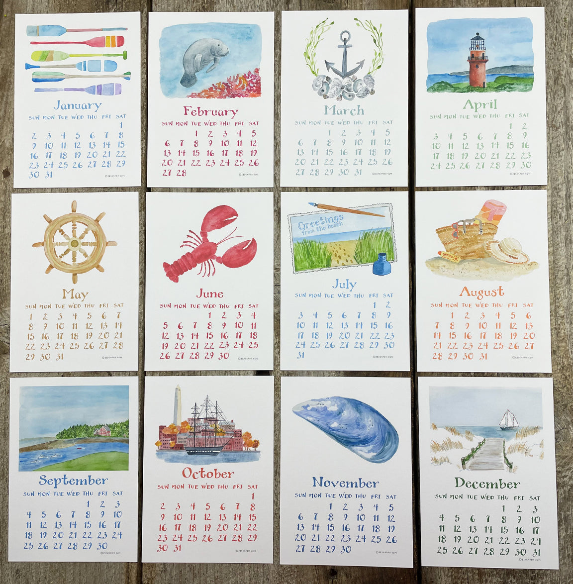 the sea calendar