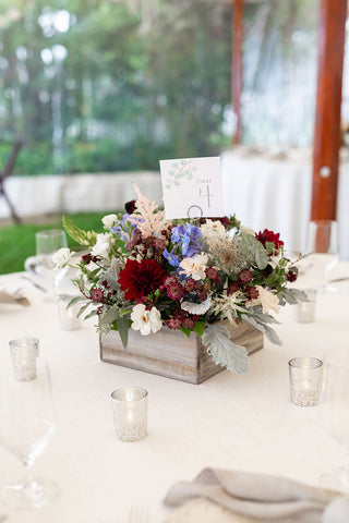 reception table center piece