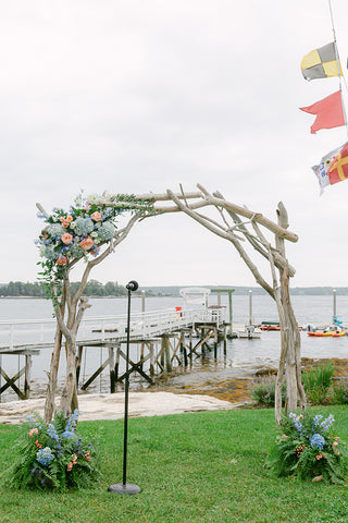 ceremony arch with flowers