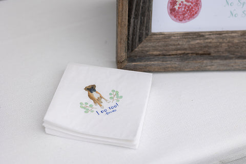 custom dog napkins