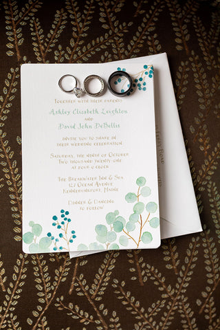 Eucalyptus wedding invitation