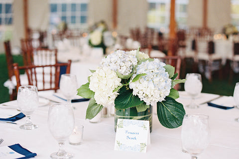 floral table name sign