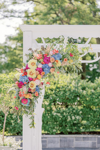 floral wedding arch