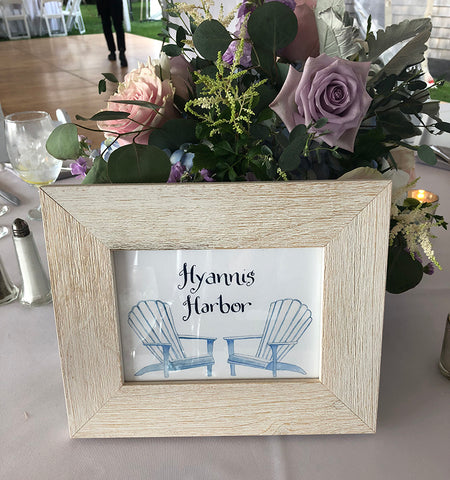 Hyannis Harbor table sign