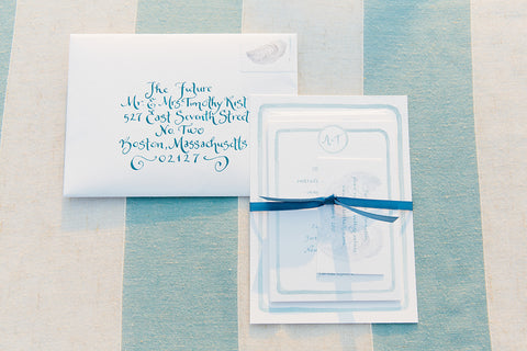 Watercolor wedding invitation