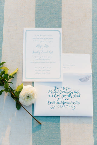 wedding invitation calligraphy envelope
