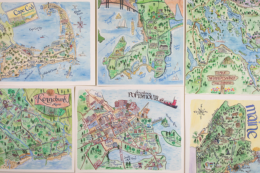 watercolor maps