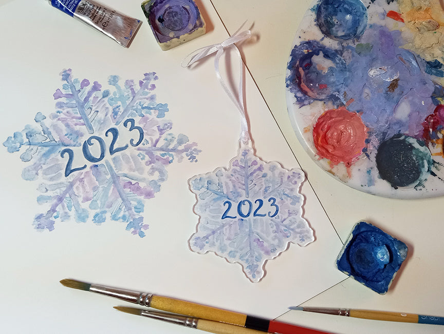 snowflake 2023 ornament