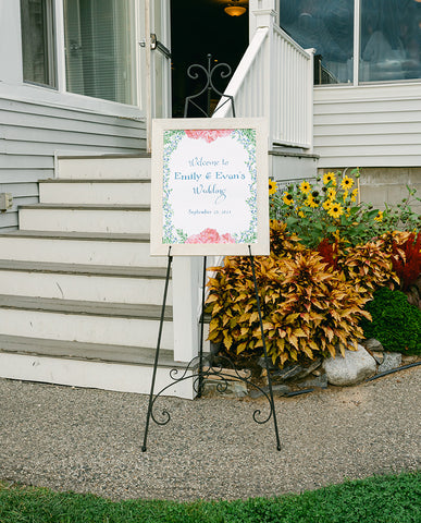 Welcome to reception wedding sign