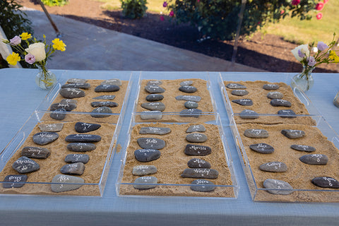 rocks in sand