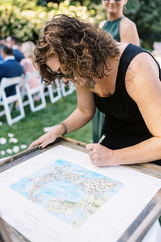 signing the Cape Cod map